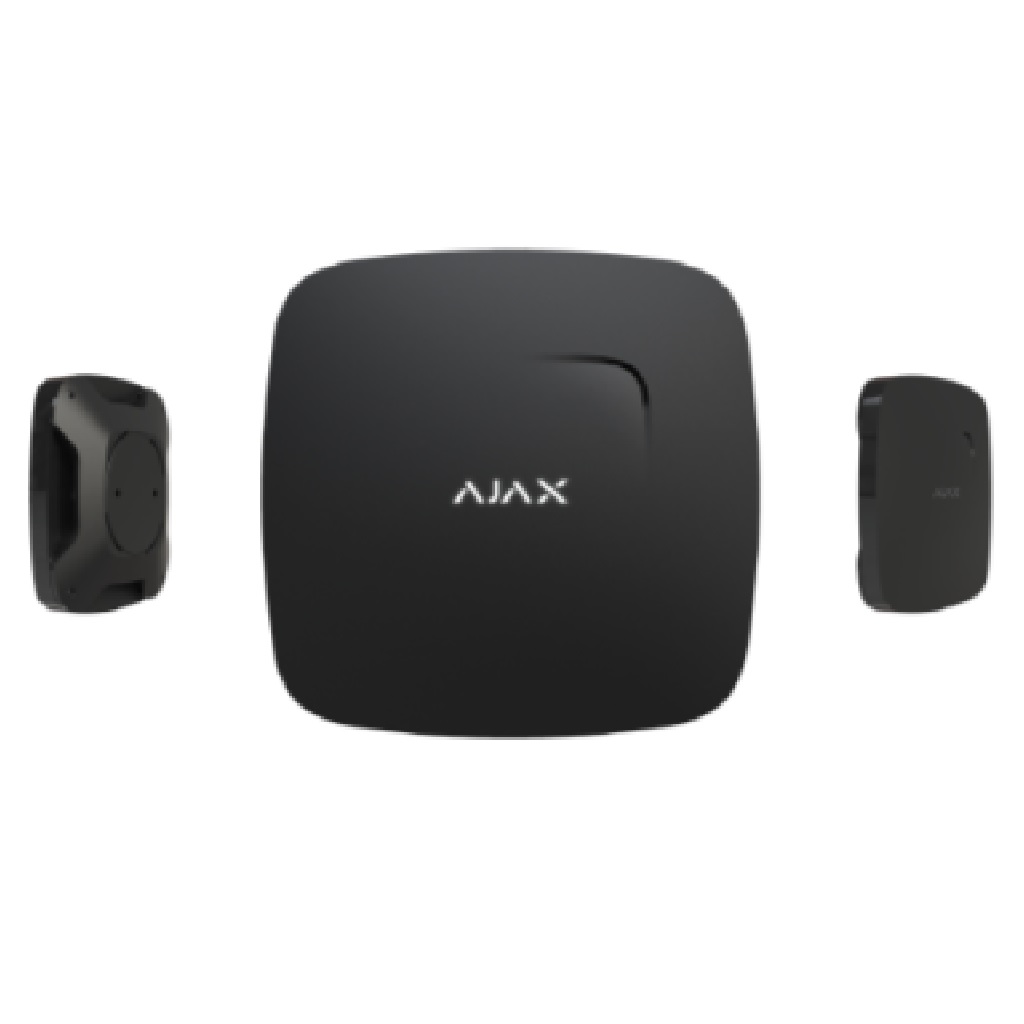 FIREPROTECT-B Detector humo y sensor de temperatura AJAX negro