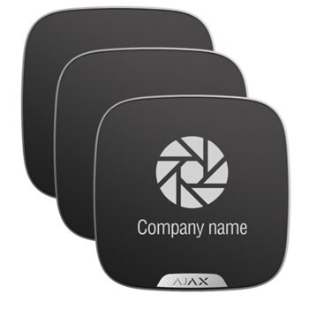 10X-BRANDPLATES-B Cubierta personalizable STREETSIRENCUSTOM negro