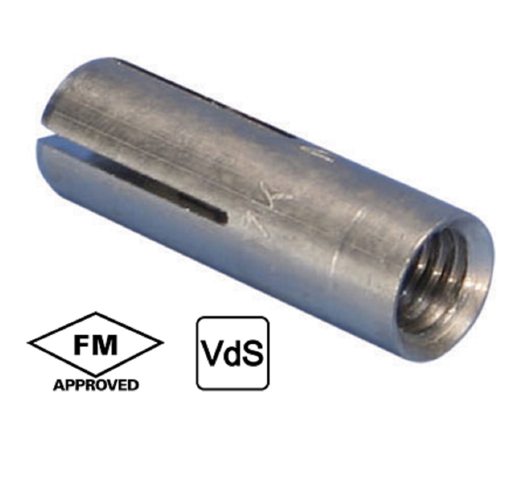 400415 Taco embutido CA M12 x50mm FM/VdS C/50 Ud