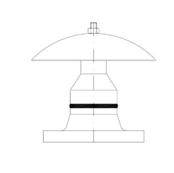 BUM81200 Boquilla tipo seta FI-UM para tanques 87º DN200