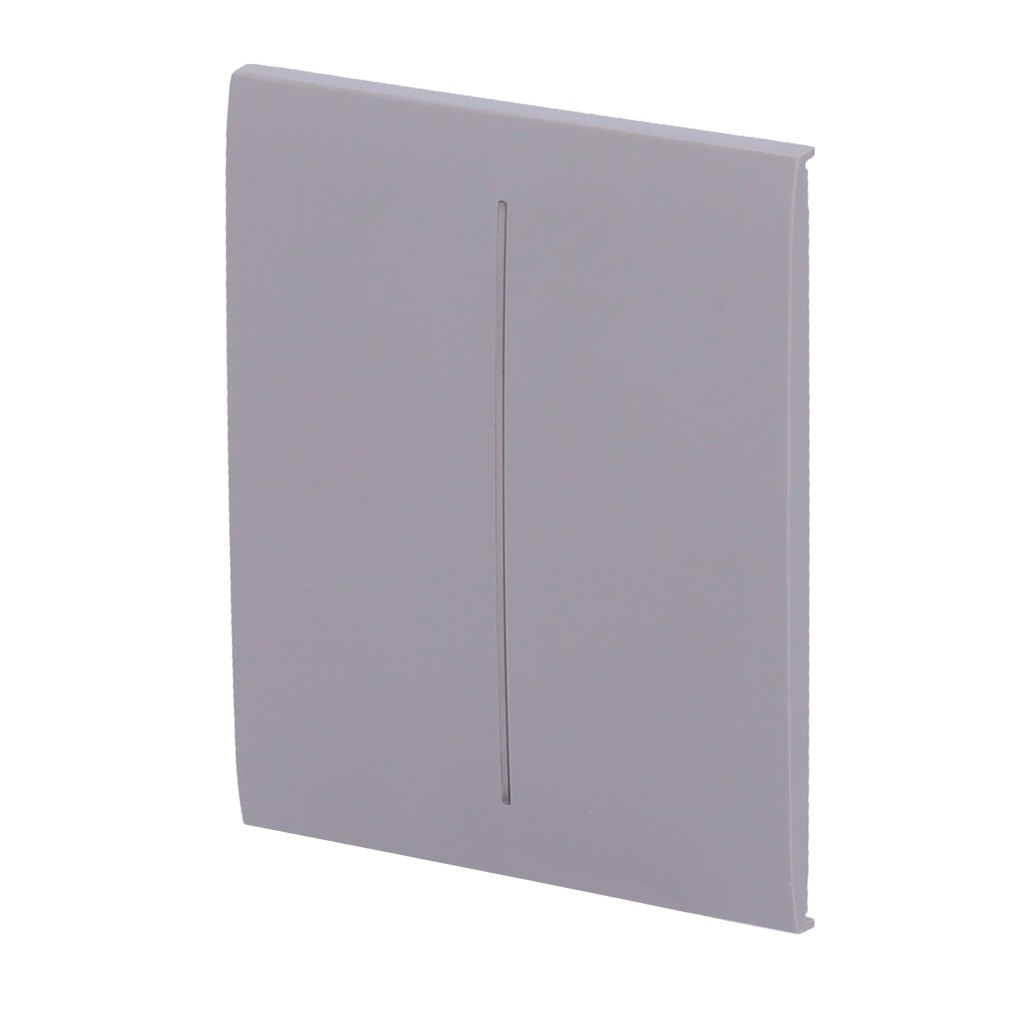 CENTERBUTTON-1G2W-GR Panel táctil Central interruptor luz simple gris