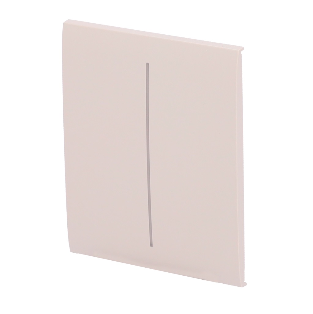 CENTERBUTTON-2G-IVO Panel táctil Central interruptor luz doble marfil