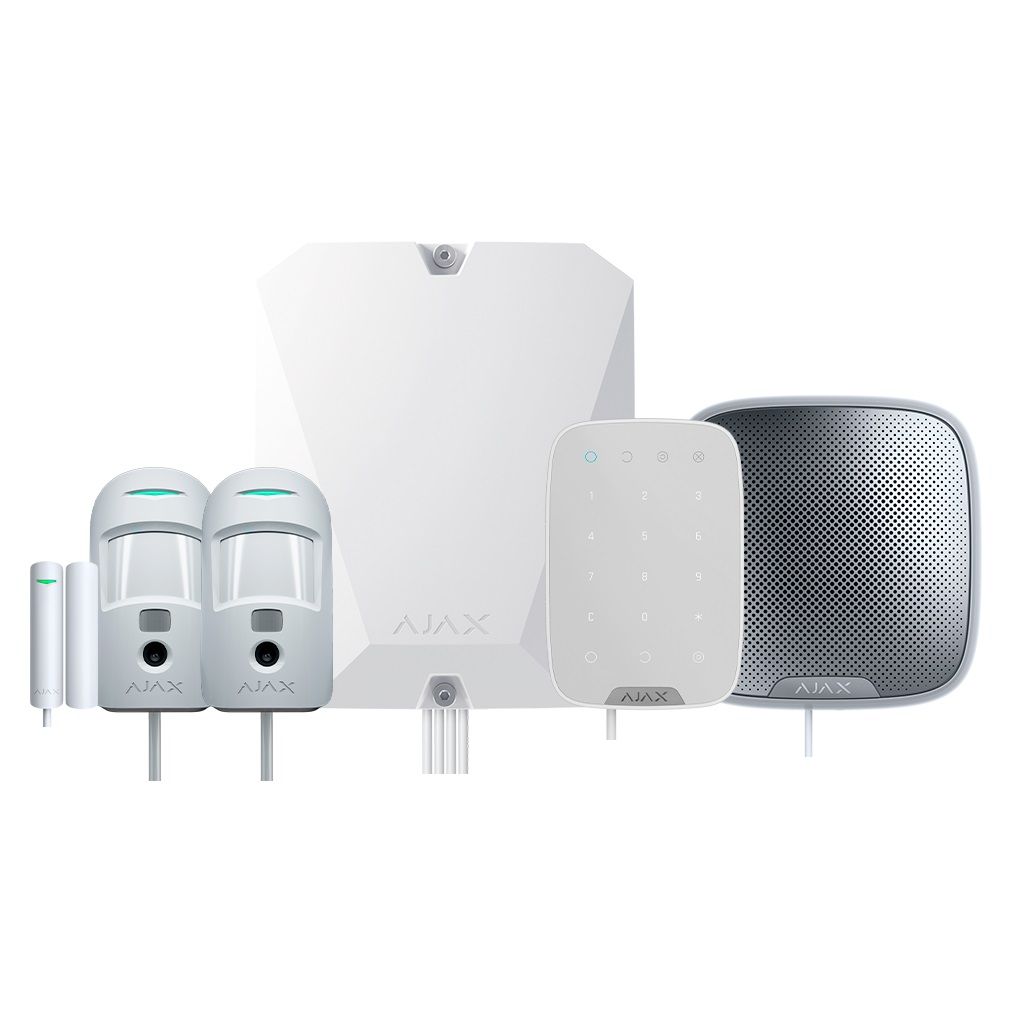 F-KIT5-PRO-4G-W Kit F HUB(4G) + 2 PIRCAM + CM + Tec + Sir blanco