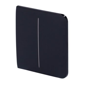 SIDEBUTTON-2G-B Panel táctil Lateral interruptor luz doble negro