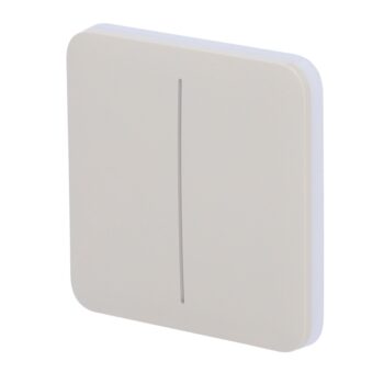 SOLOBUTTON-2G-OYS Panel táctil para interruptor luz doble ostra