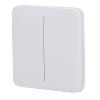 SOLOBUTTON-2G-W Panel táctil para interruptor luz doble blanco