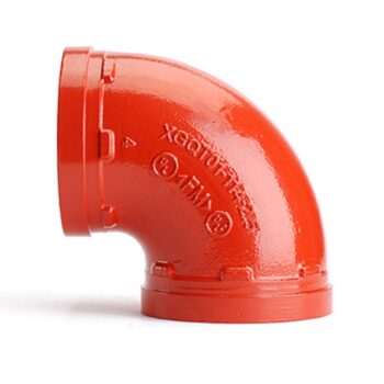 XGQT01089 Codo 90° 3" radio corto DN80 Rojo