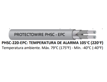 PHSC-220-EPC-M Cable térmico EPC Termofusor con fiador 105ºC